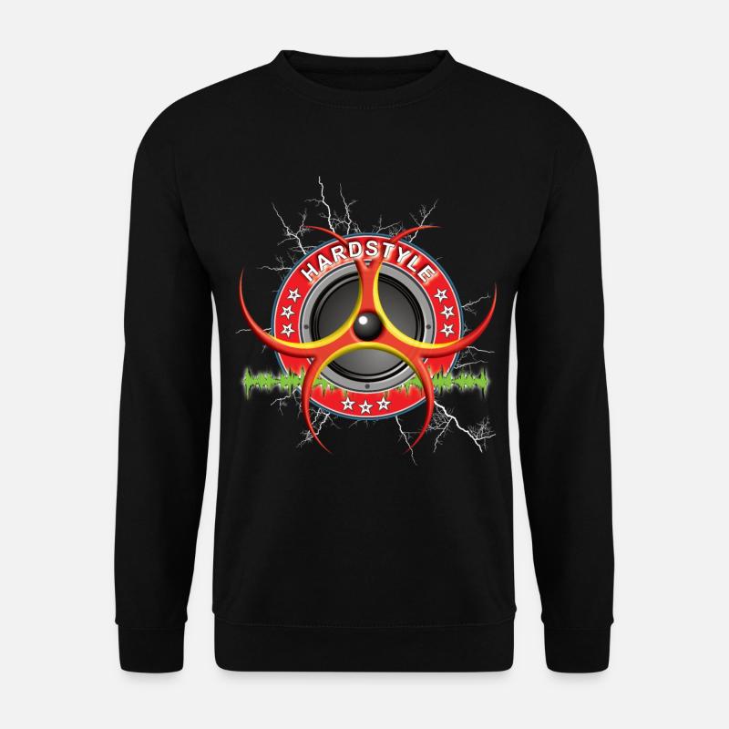 Hardstyle Musik Techno - Unisex Pullover - Schwarz