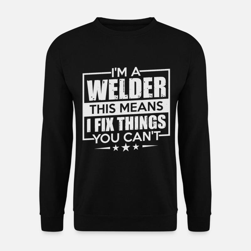 schweißer schweißen - Unisex Pullover - Schwarz