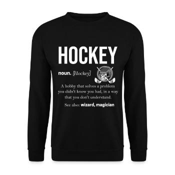 Hockey - Unisex Pullover - Schwarz - Vorne - Alina (178cm) & Michal (187cm)