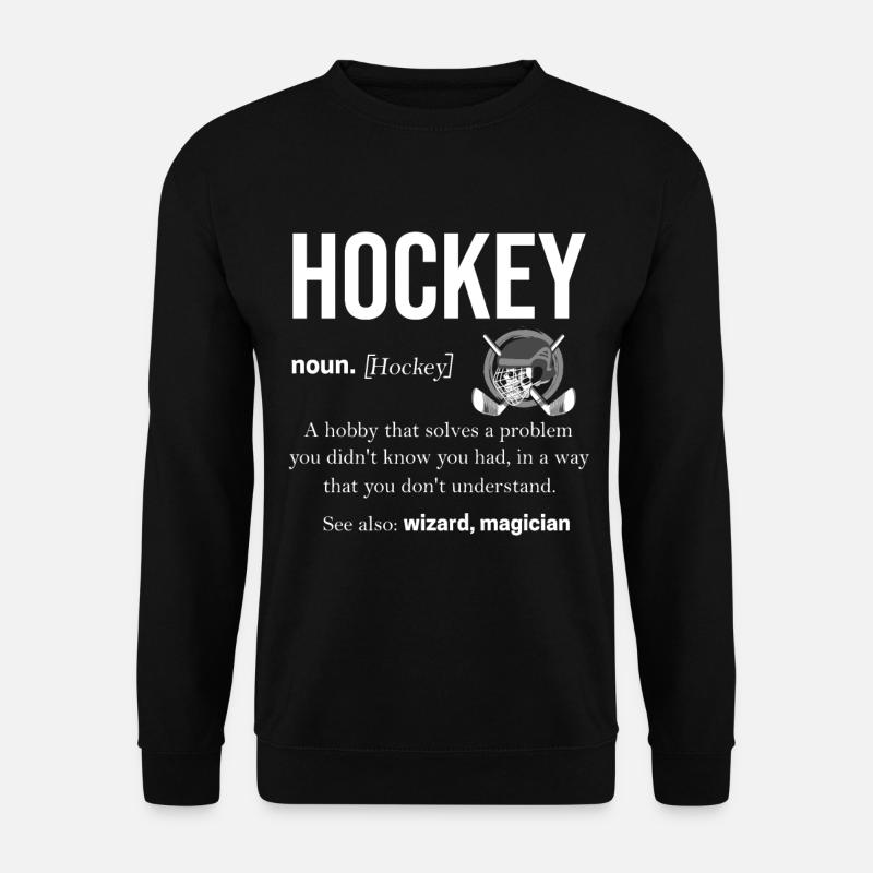 Hockey - Unisex Pullover - Schwarz