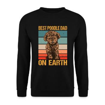 Poodle Poodle Dog Dog Lover Gift - Unisex Sweatshirt - black - Front - Alina (178cm) & Michal (187cm)