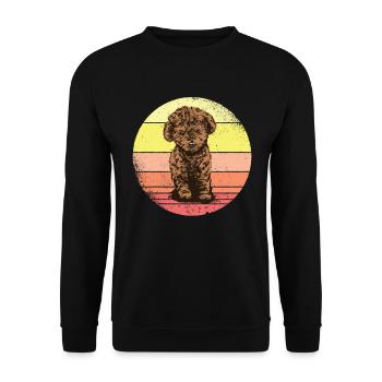 Poodle Poodle Dog Dog Lover Gift - Unisex Sweatshirt - black - Front - Alina (178cm) & Michal (187cm)