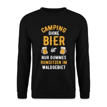 Campeurs - Sweat-shirt Unisexe - noir - Devant - Alina (178cm) & Michal (187cm)