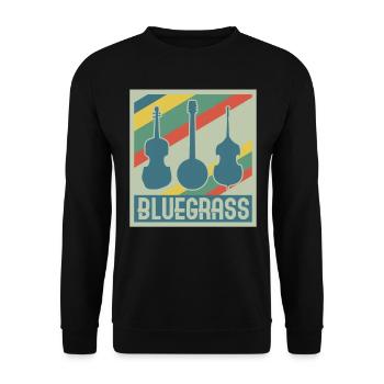 Bluegrass Retro Vintage Country Music - Sweat-shirt Unisexe - noir - Devant - Alina (178cm) & Michal (187cm)
