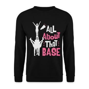 Cheerleading cheerleading team - Unisex Sweatshirt - black - Front - Alina (178cm) & Michal (187cm)