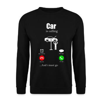 mechanic - Unisex Sweatshirt - black - Front - Alina (178cm) & Michal (187cm)