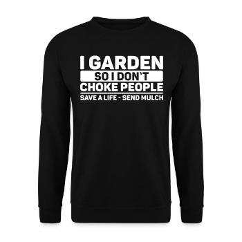 Gardener Garden Gardening Gardener Gift - Unisex Sweatshirt - black - Front - Alina (178cm) & Michal (187cm)