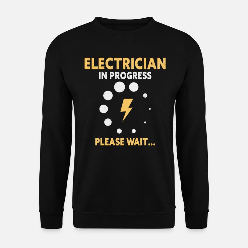 Electrician Apprentice Loading Journeyman - Unisex Sweatshirt - black