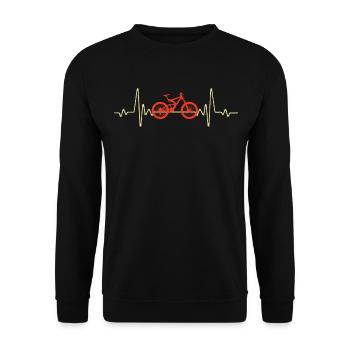 RIDE, CYCLING, BIKE - Sweat-shirt Unisexe - noir - Devant - Alina (178cm) & Michal (187cm)