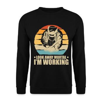Souder plus - Sweat-shirt Unisexe - noir - Devant - Alina (178cm) & Michal (187cm)
