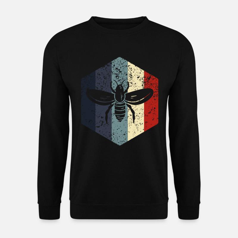Imker Biene Retro Imkerin Geschenke - Unisex Pullover - Schwarz
