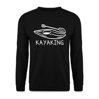 Kayaking Canoeing Canoe Kayakers Kayaker Kayak - Unisex Sweatshirt - black - Front - Alina (178cm) & Michal (187cm)