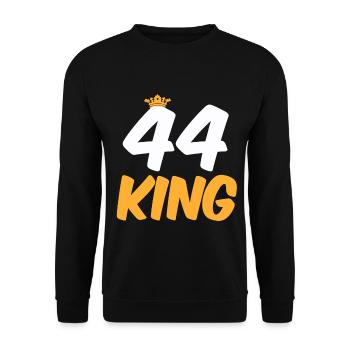 44th birthday 44 year old 44 years - Unisex Sweatshirt - black - Front - Alina (178cm) & Michal (187cm)