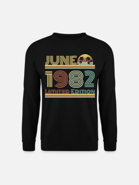 Vintage 1982 Geburtstag - Unisex Pullover - Schwarz
