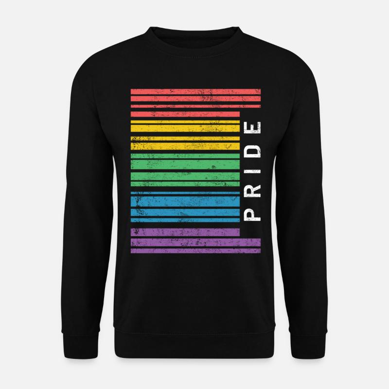 Gay Pride CSD Regenbogen LGBT - Unisex Pullover - Schwarz
