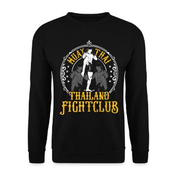 Muay Thai - Sweat-shirt Unisexe - noir - Devant - Alina (178cm) & Michal (187cm)