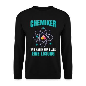 Chemie - Unisex Pullover - Schwarz - Vorne - Alina (178cm) & Michal (187cm)