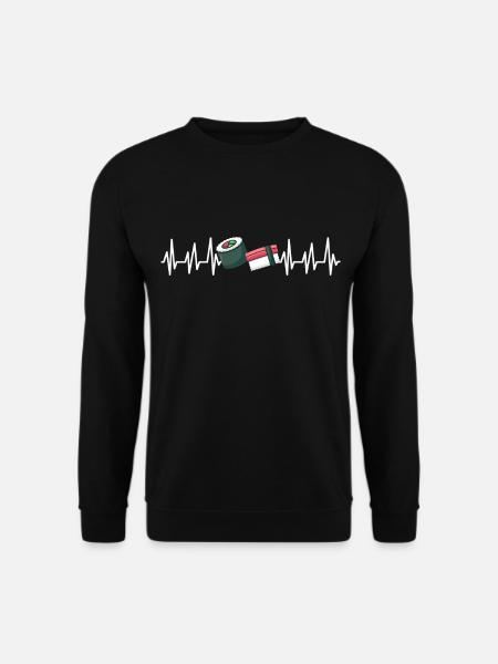 Sushi Go Japan Eat Japanese Gift Fish Maki - Unisex Sweatshirt - black