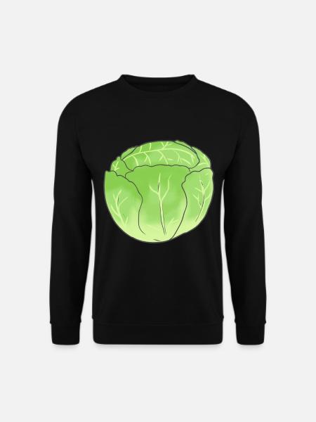 Eisbergsalat Kohl Gemüse Bio Vegetarisch Garten - Unisex Pullover - Schwarz