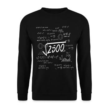 50e anniversaire - Sweat-shirt Unisexe - noir - Devant - Alina (178cm) & Michal (187cm)