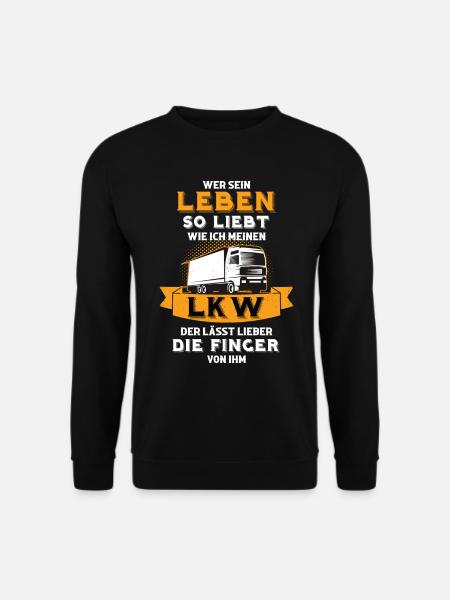 Finger von meinem LKW - Fernfahrer Lastwagen Truck - Unisex Pullover - Schwarz