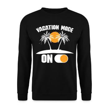 Vacation Mode On - un sort amusant pour les vacanciers - Sweat-shirt Unisexe - noir - Devant - Alina (178cm) & Michal (187cm)