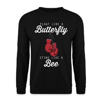 Boxing Boxer Fan Knockout Punch Punching Bag Comba - Unisex Pullover - Schwarz - Vorne - Alina (178cm) & Michal (187cm)