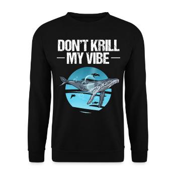 Meeresbiologe Wissenschaftler Wal Meerestier Ozean - Unisex Pullover - Schwarz - Vorne - Alina (178cm) & Michal (187cm)
