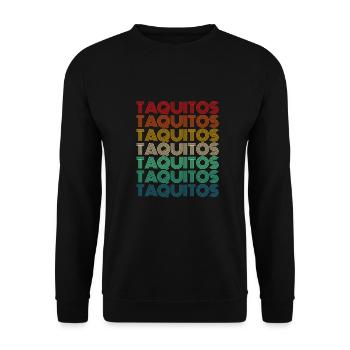 Taquitos Retro - Unisex Sweatshirt - black - Front - Alina (178cm) & Michal (187cm)