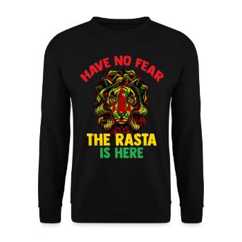Rastafari Jamaica Reggae Raggae Ganja Marley Rasta - Unisex Sweatshirt - black - Front - Alina (178cm) & Michal (187cm)