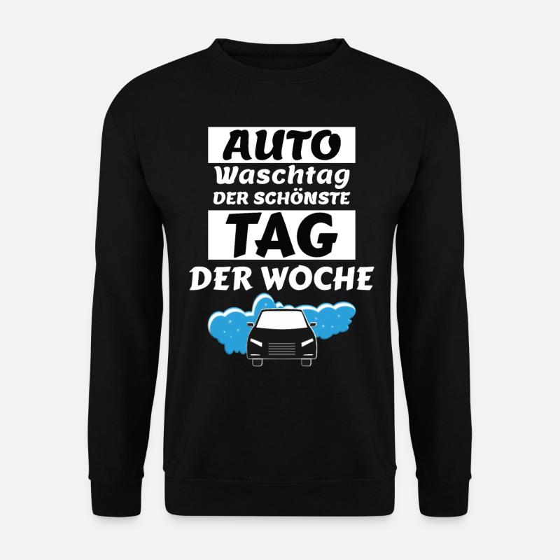 auto waschtag - Unisex Pullover - Schwarz