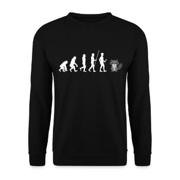 Rat de lavage - Sweat-shirt Unisexe - noir - Devant - Alina (178cm) & Michal (187cm)