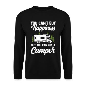 camper - Unisex Sweatshirt - black - Front - Alina (178cm) & Michal (187cm)