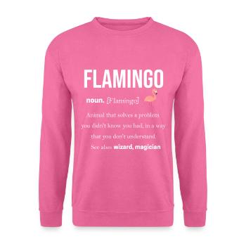 Flamingo - Unisex Pullover - Pink - Vorne