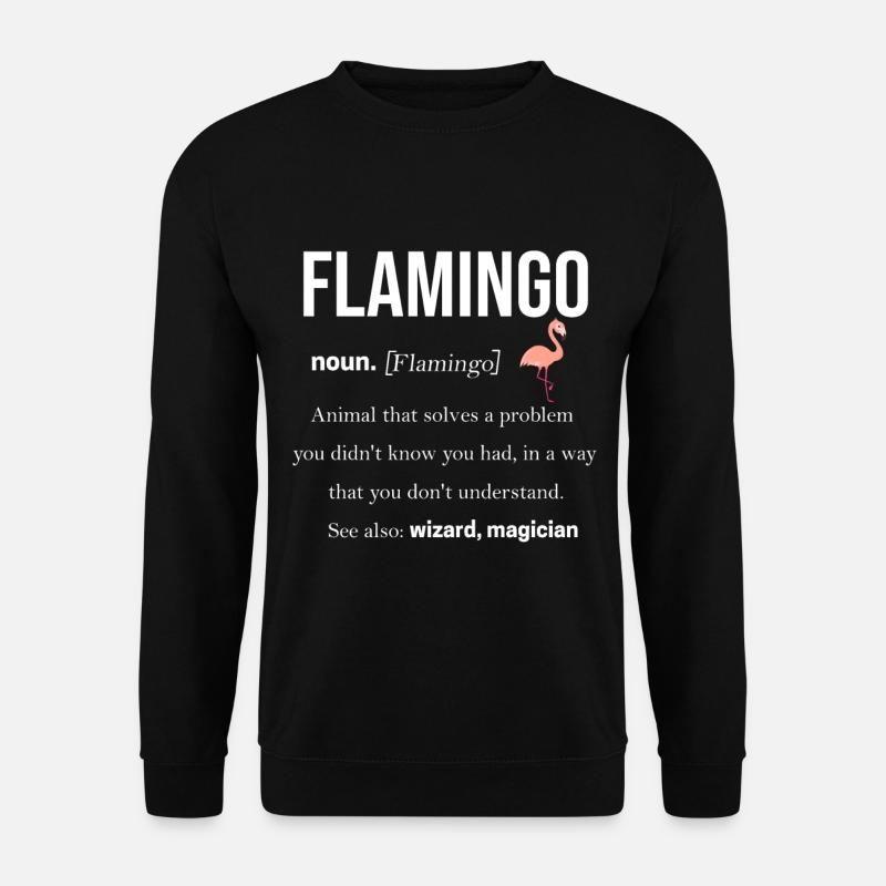 Flamingo - Sweat-shirt Unisexe - noir