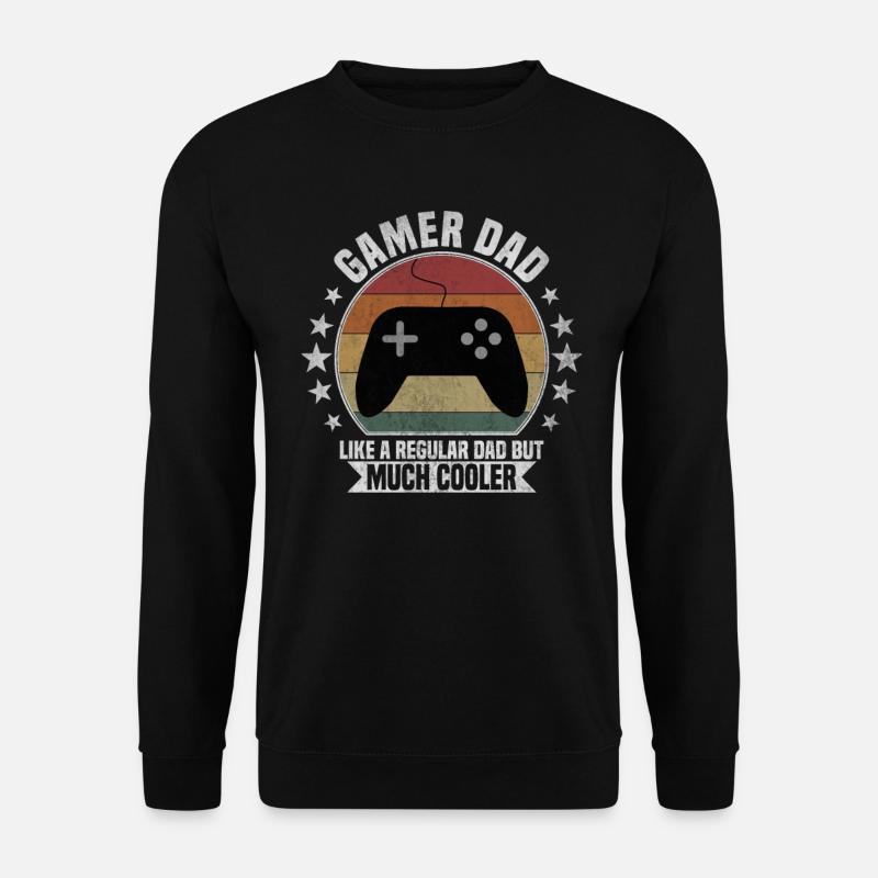 Gamer Papa - Sweat-shirt Unisexe - noir