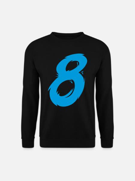 Zahl 8 - Unisex Pullover - Schwarz