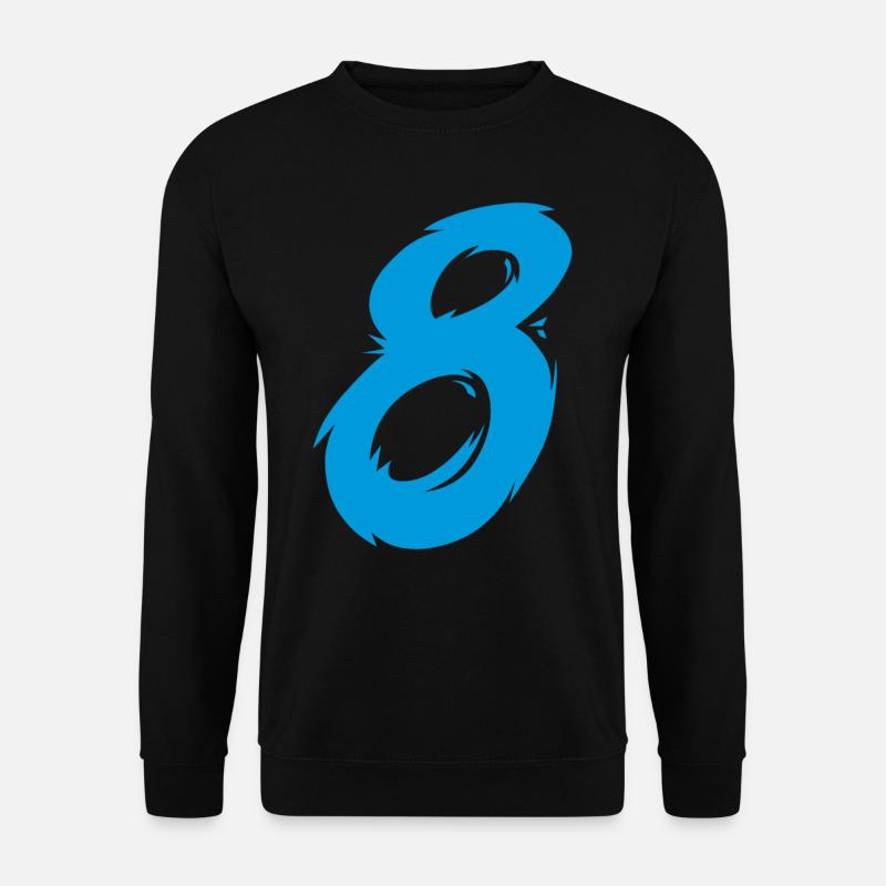 Number 8 - Unisex Sweatshirt - black