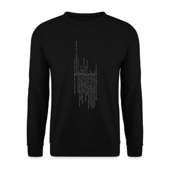 Mönchengladbach vertikal - Unisex Pullover - Schwarz - Vorne - Alina (178cm) & Michal (187cm)