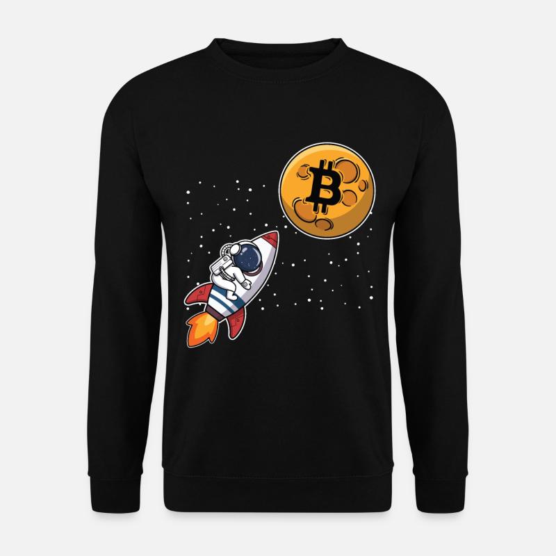 Astronaut Bitcoin - Unisex Sweatshirt - black