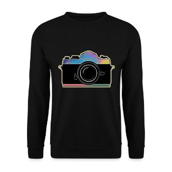 Photography photographer camera vintage retro creative - Unisex Sweatshirt - black - Front - Alina (178cm) & Michal (187cm)