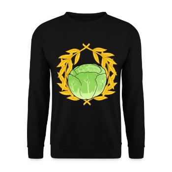 White cabbage cabbage cabbage leafy vegetables vegetables Vegan - Unisex Sweatshirt - black - Front - Alina (178cm) & Michal (187cm)