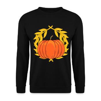 Autumn Harvest Garden Gardening Pumpkin Halloween - Unisex Sweatshirt - black - Front - Alina (178cm) & Michal (187cm)