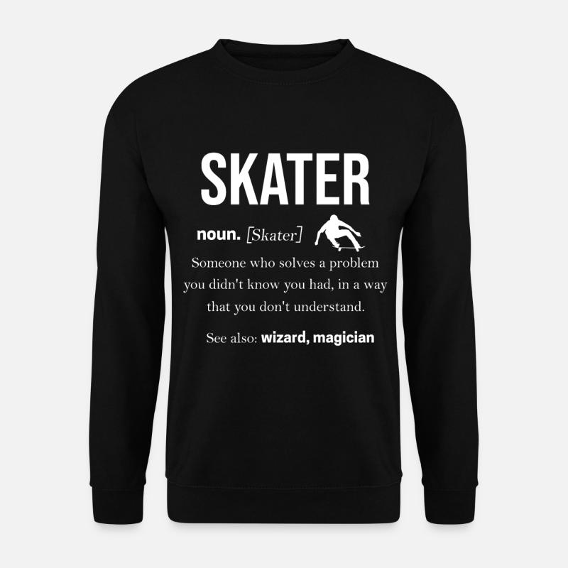 Skateboard - Unisex Pullover - Schwarz