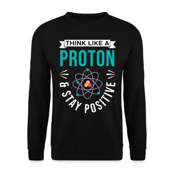 Chemistry Tshirt Neutron Atom Molecule Teacher Alchemy - Unisex Sweatshirt - black - Front - Alina (178cm) & Michal (187cm)
