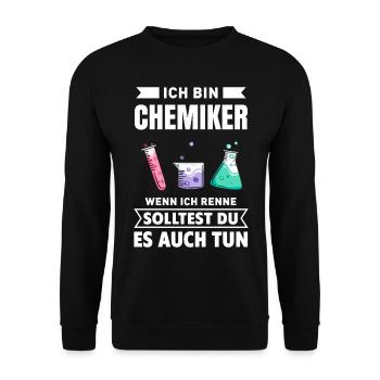 Chemie - Unisex Pullover - Schwarz - Vorne - Alina (178cm) & Michal (187cm)