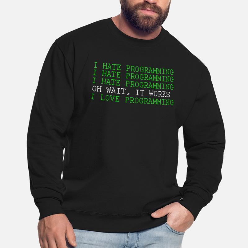 I Love Programming Funny Programer Software Develo Unisex Pullover