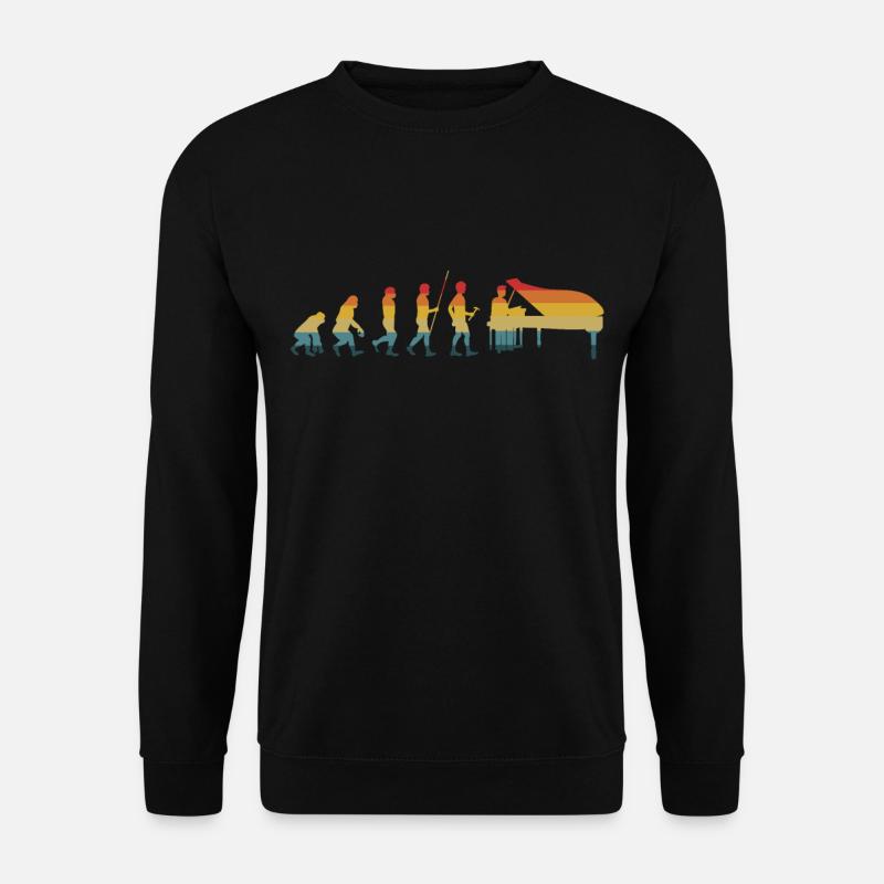 Piano - Unisex Pullover - Schwarz