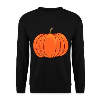 Pumpkin Garden Autumn Vegetables Halloween Harvest - Unisex Sweatshirt - black - Front - Alina (178cm) & Michal (187cm)