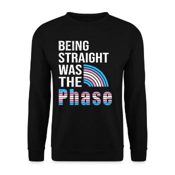 Transsexuell Regenbogen Monat Gay Pride Trans LGBT - Unisex Pullover - Schwarz - Vorne - Alina (178cm) & Michal (187cm)